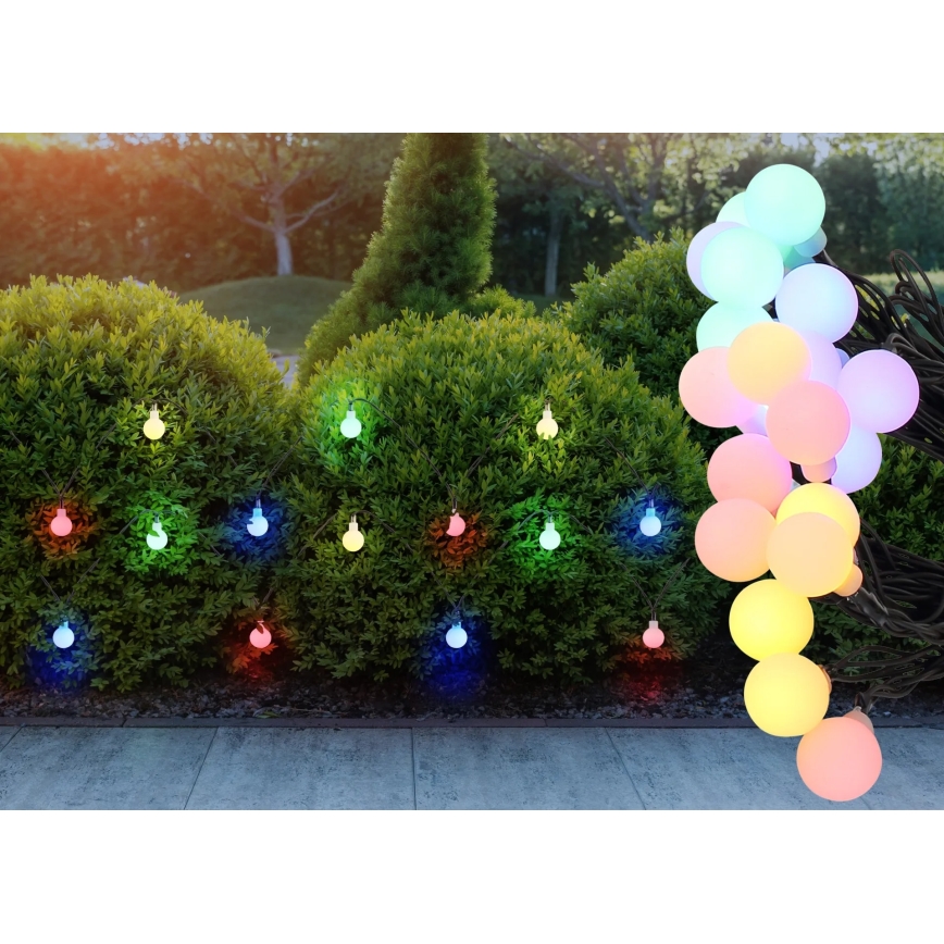 Globo - Catena luminosa solare a LED 20xLED/1,2V IP44 300 mAh 5,8 m