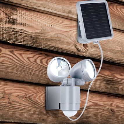 Globo 3715S - Riflettore solare con sensore SOLAR 4xLED/0,5W/3V