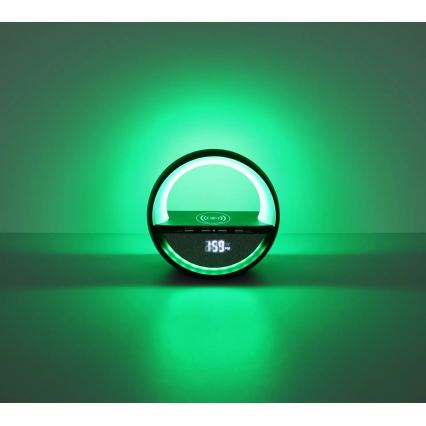 Globo - Lampada da tavolo ricaricabile LED RGB a sfioramento con altoparlante LED/3,5W/5V 1800 mAh