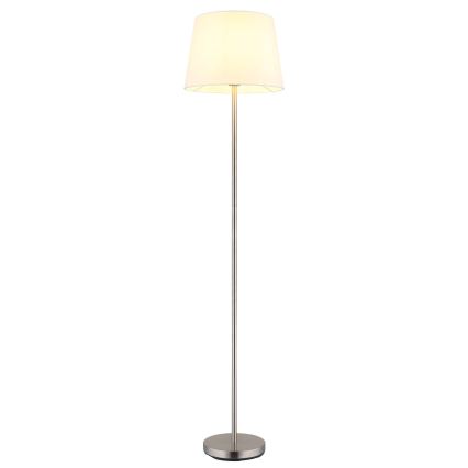 Globo - Lampada da terra 1xE27/40W/230V bianco/cromo opaco