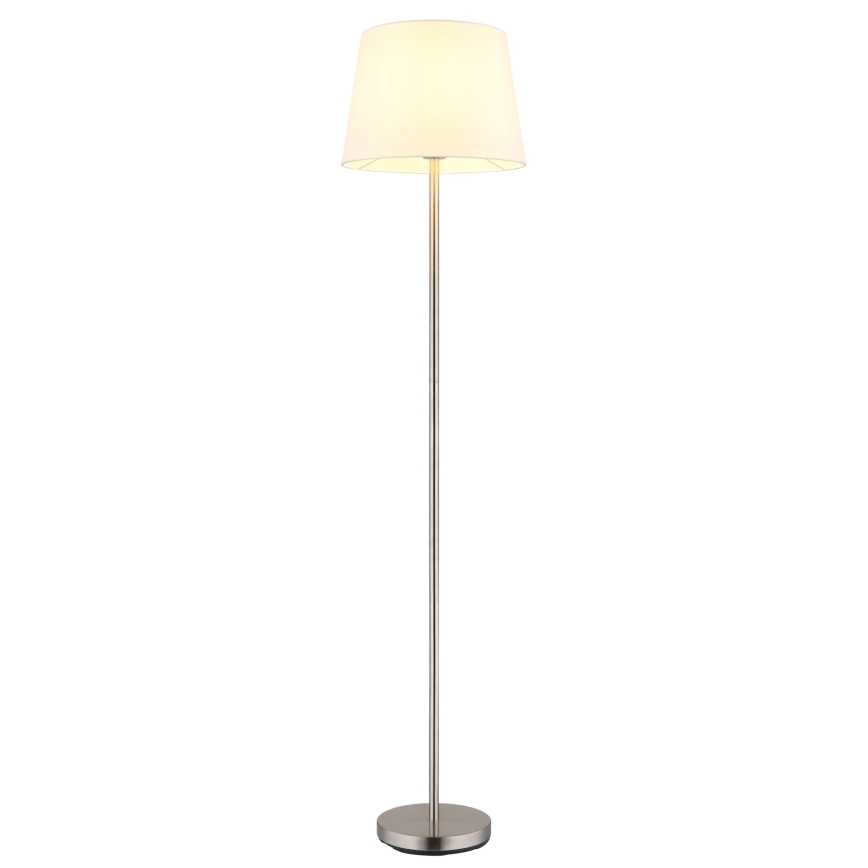 Globo - Lampada da terra 1xE27/40W/230V bianco/cromo opaco