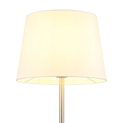 Globo - Lampada da terra 1xE27/40W/230V bianco/cromo opaco