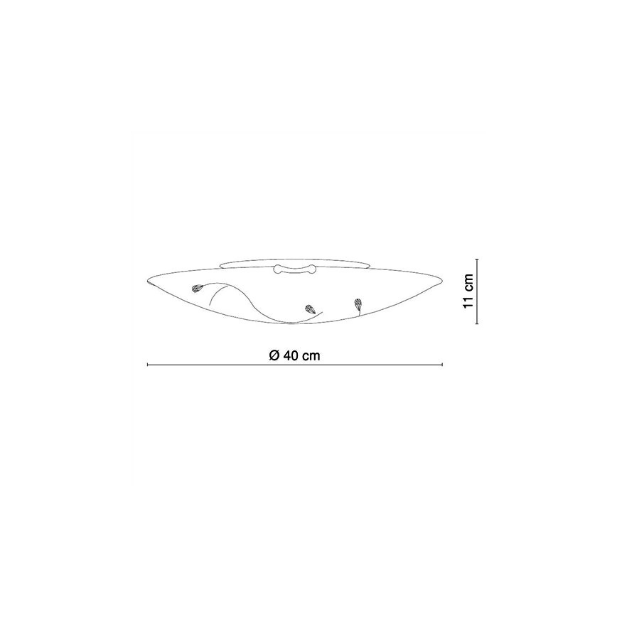 Globo - Plafoniera 3xE27/40W/230V