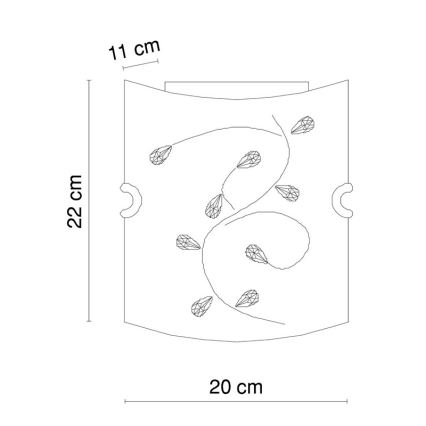 Globo - Applique 1xE27/60W/230V