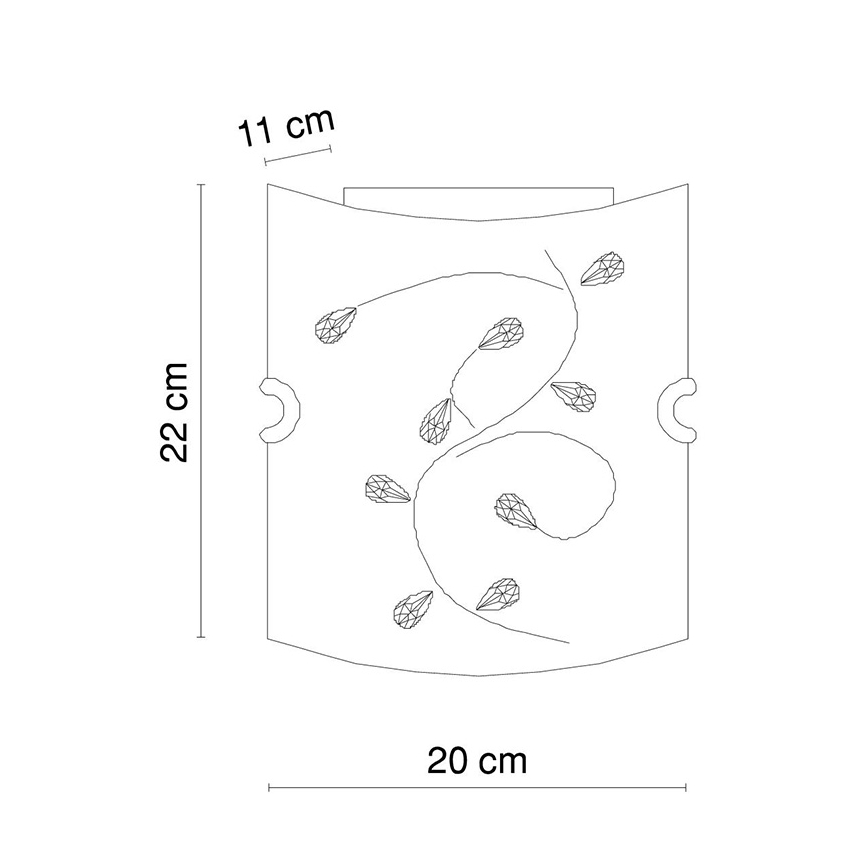 Globo - Applique 1xE27/60W/230V