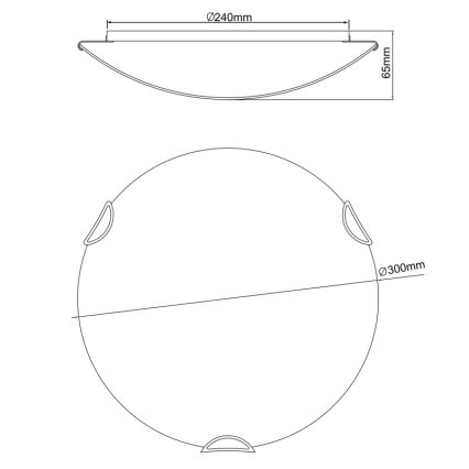 Globo - Plafoniera per bambini 2xE27/60W/230V