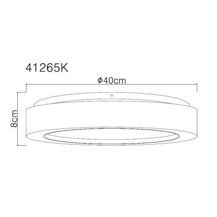 Globo - Plafoniera LED LED/24W/230V diametro 40 cm 4000K bianco