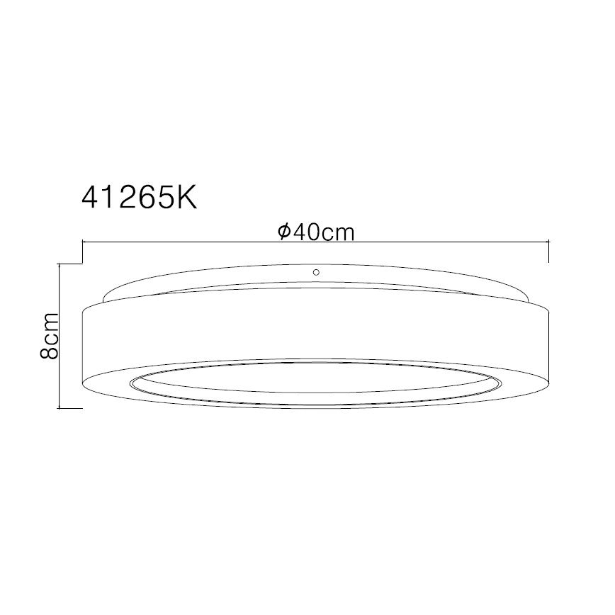 Globo - Plafoniera LED LED/24W/230V diametro 40 cm 4000K bianco