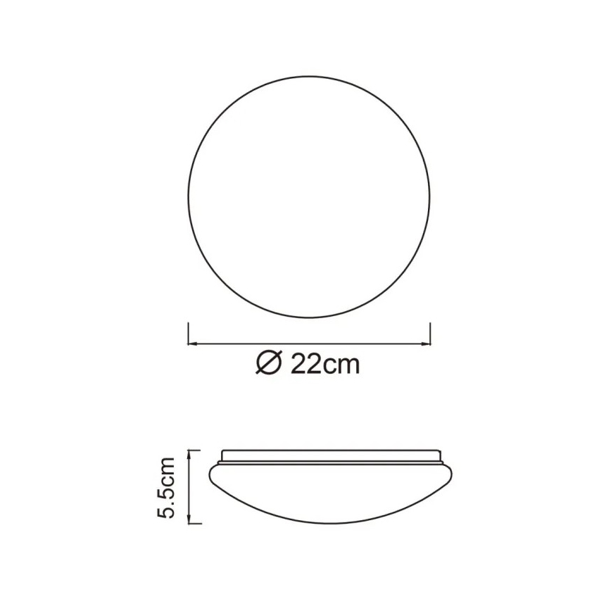 Globo - Plafoniera LED 8W/230V 4000K Ø 55 cm