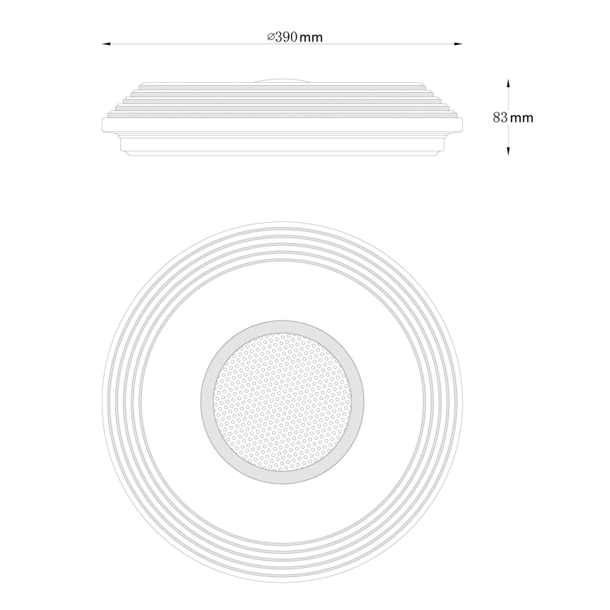Globo - Plafoniera LED dimmerabile LED/24W/230V 2700-6500K + telecomando