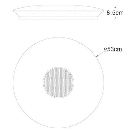 Globo - Plafoniera dimmerabile RGBW LED/50W/230V + telecomando