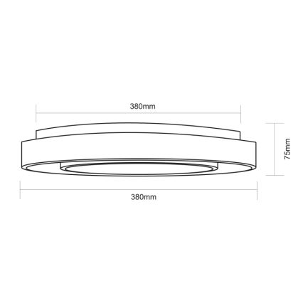 Globo - Plafoniera dimmerabile RGBW LED/18W/230V 2700-6500K + telecomando