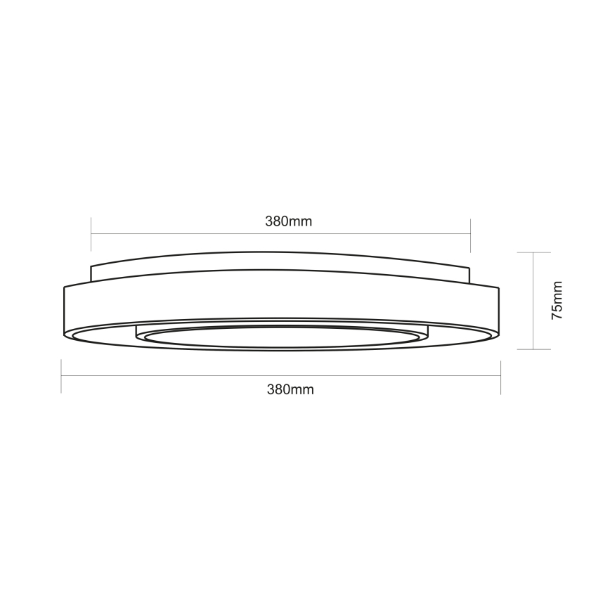 Globo - Plafoniera dimmerabile RGBW LED/18W/230V 2700-6500K + telecomando