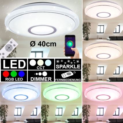 Globo - Lampada da soffitto dimmerabile LED RGBW LED/16W/230V 2700-6500K WiFi Tuya + telecomando