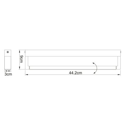 Globo 41498B - Applique a LED da bagno SUSI LED/12W/230V IP44