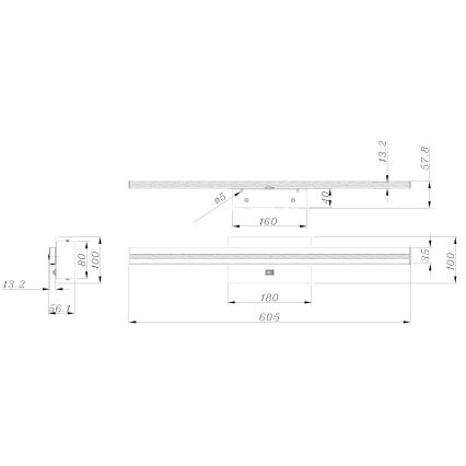 Globo 41499B - Applique a LED da bagno VIGGO LED/18W/230V IP44