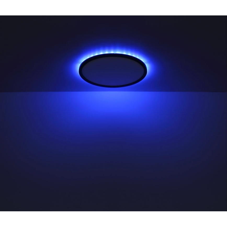 Globo - LED RGB Plafoniera dimmerabile da bagno LED/18W/230V 3000-6000K + telecomando IP44 nero