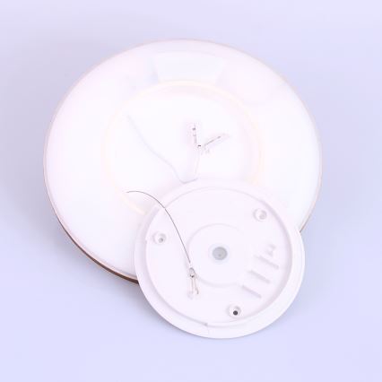 Globo - Plafoniera LED dimmerabile da bagno LED/18W/230V diametro 29,4 cm IP44 marrone