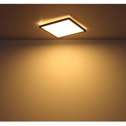 Globo - Plafoniera LED dimmerabile da bagno LED/18W/230V 29,4x29,4 cm IP44 nero