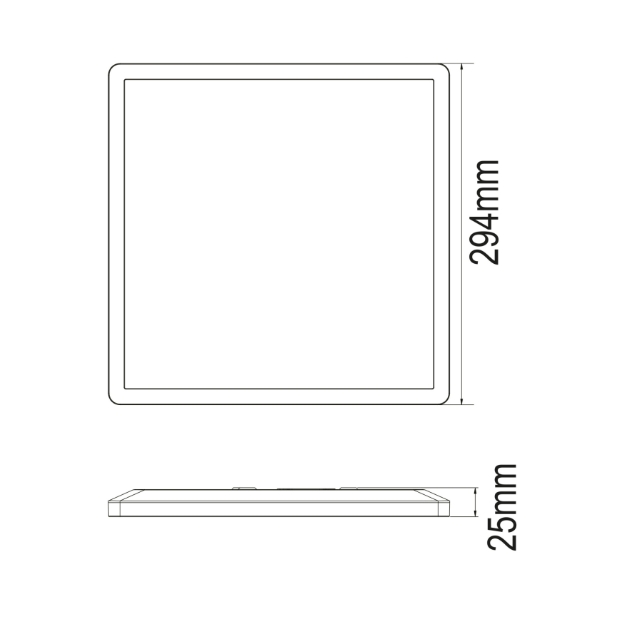 Globo - Plafoniera LED dimmerabile da bagno LED/18W/230V 29,4x29,4 cm IP44 nero
