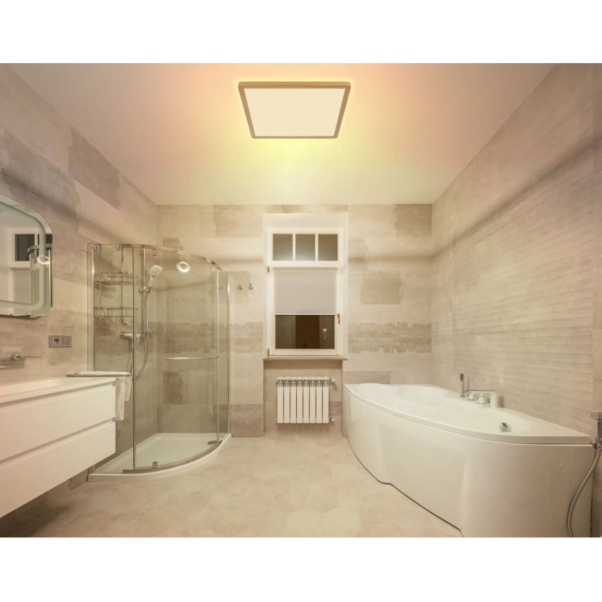Globo - Plafoniera LED dimmerabile da bagno LED/24W/230V 3000K IP44 42x42 cm ottone