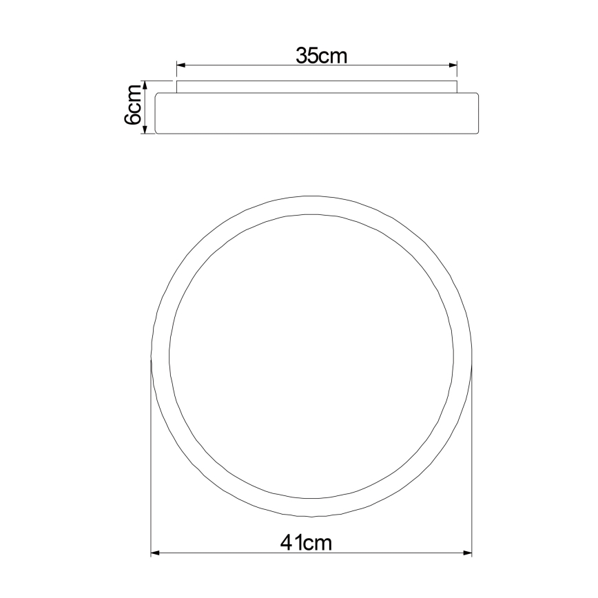 Globo - Plafoniera LED dimmerabile LED/18W/230V 2700-6500K + telecomando