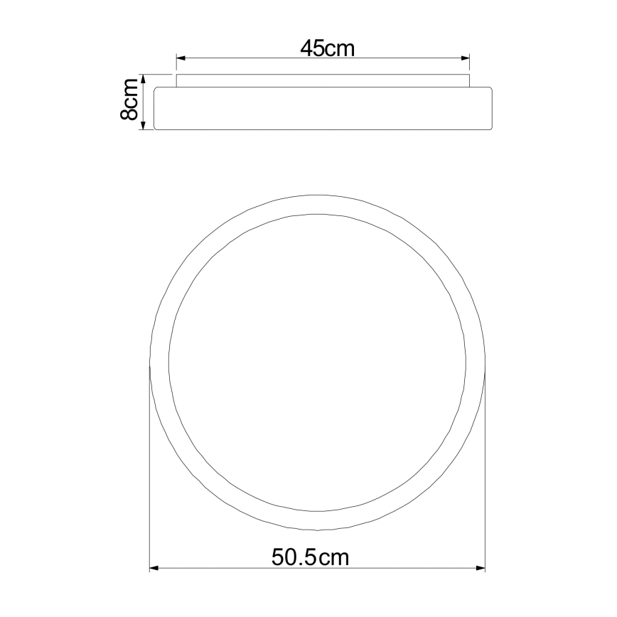 Globo - Plafoniera LED dimmerabile LED/24W/230V + telecomando