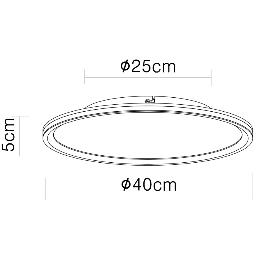 Globo - Plafoniera LED LED/39W/230V diametro 40 cm