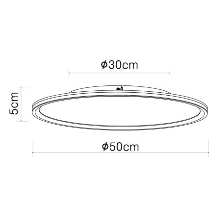 Globo - Plafoniera LED LED/58W/230V diametro 50 cm