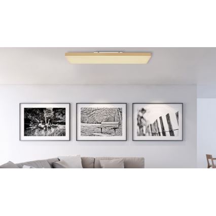 Globo - Plafoniera LED dimmerabile LED/24W/230V 2700-6500K oro + telecomando