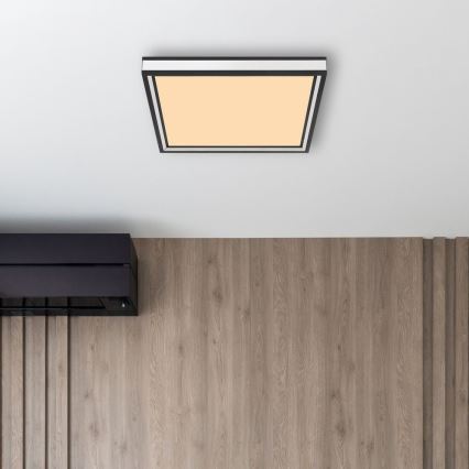 Globo - Plafoniera LED LED/12W/230V 30x30 cm nero/bianco