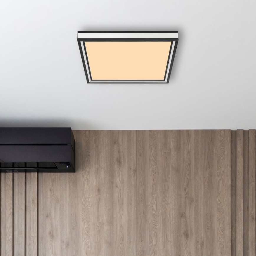 Globo - Plafoniera LED LED/12W/230V 30x30 cm nero/bianco