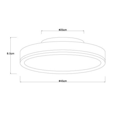 Globo - Plafoniera LED LED/24W/230V 3000K diametro 45 cm