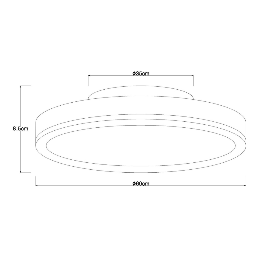 Globo - Plafoniera LED dimmerabile 40W/230V 2700–6500K Ø 60 cm + telecomando