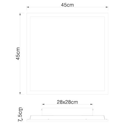 Globo - Plafoniera LED LED/24W/230V