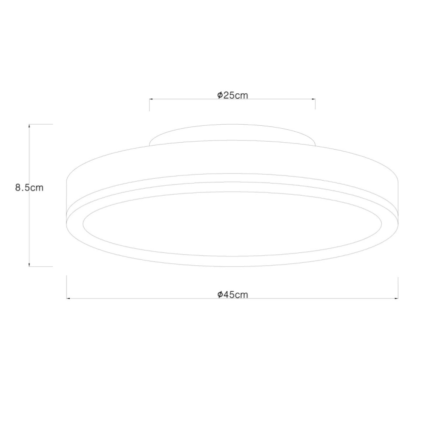 Globo - Plafoniera dimmerabile a LED/24W/230V 3000-6500K Ø 45 cm