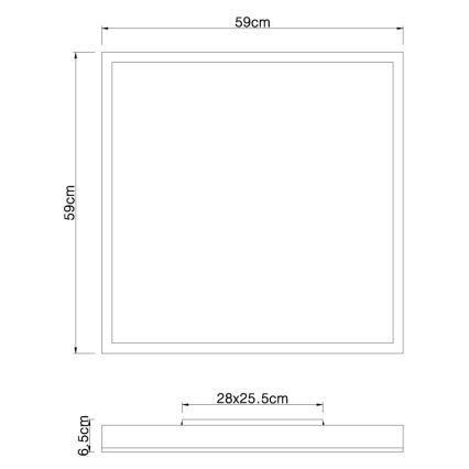 Globo - Plafoniera LED LED/36W/230V