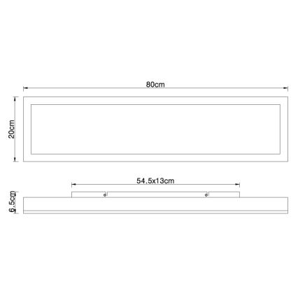 Globo - Plafoniera LED LED/24W/230V