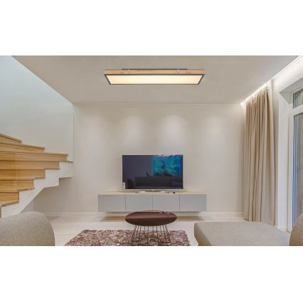Globo - Plafoniera dimmerabile a LED/36W/230V 2700-6500K marrone/grigio + telecomando