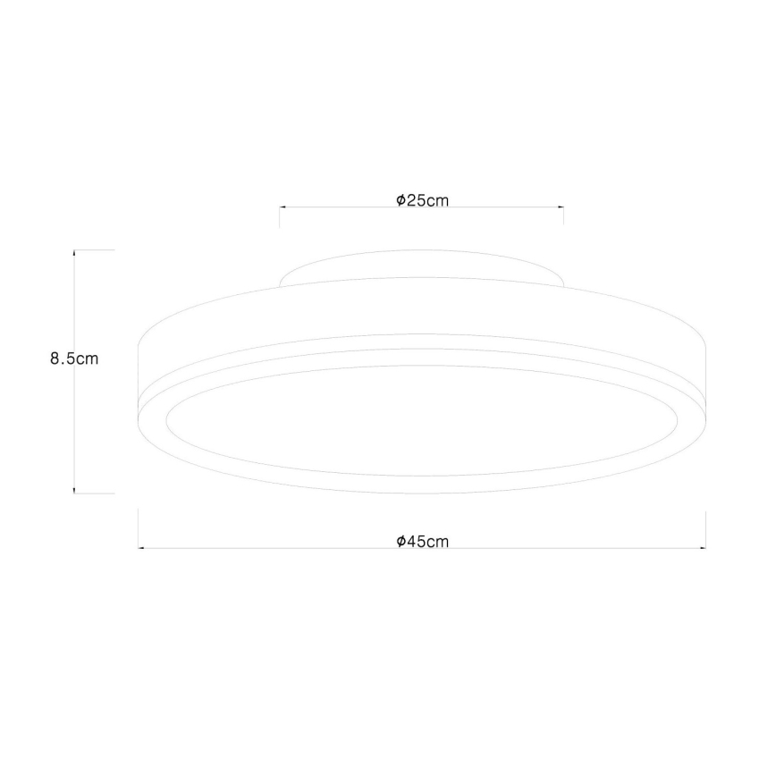 Globo - Plafoniera LED LED/24W/230V diametro 45 cm marrone