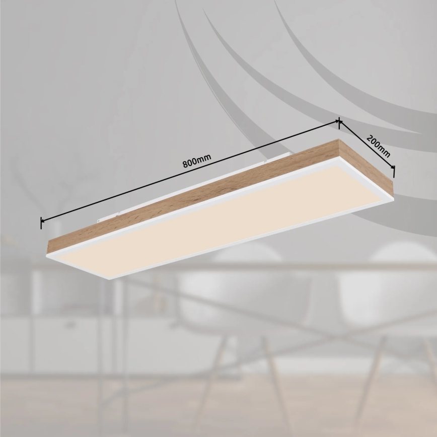 Globo - LED Plafoniera da soffitto dimmerabile LED/24W/230V 2700-6500K 20x80 cm + telecomando
