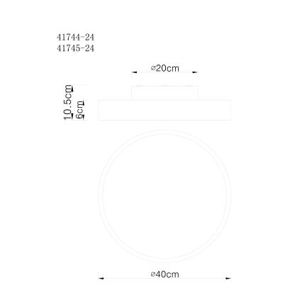 Globo -Plafoniera LED dimmerabile WISS LED/24W/230V