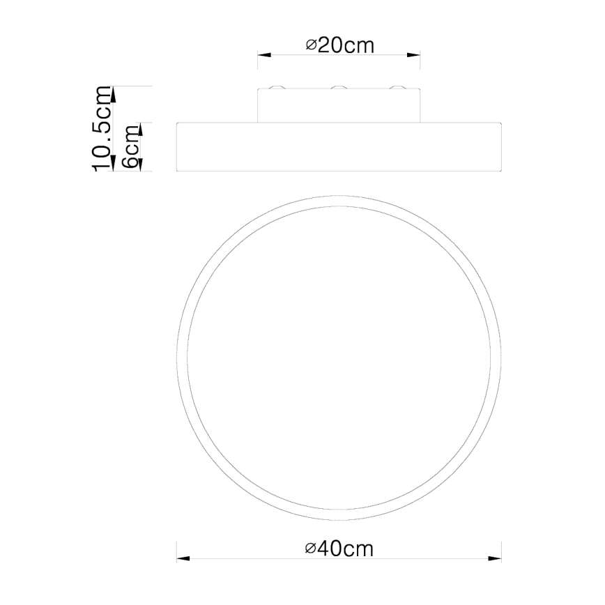 Globo - Plafoniera LED Dimming LED/24W/230V + Telecomando