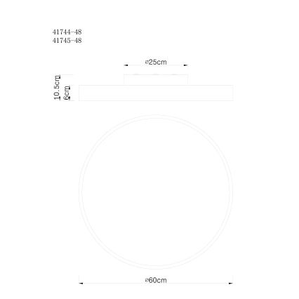 Globo - Plafoniera LED dimmerabile LED/48W/230V + telecomando