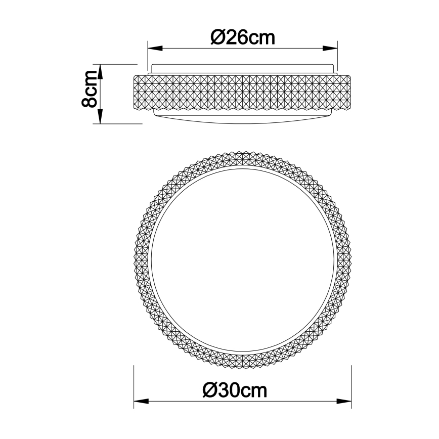 Globo - Plafoniera LED LED/12W/230V 2700/4200/6500K diametro 30 cm