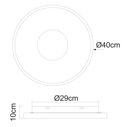 Globo - Plafoniera LED dimmerabile LED/30W/230V + telecomando