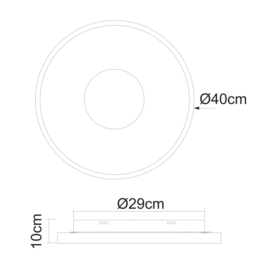 Globo - Plafoniera LED dimmerabile LED/30W/230V 2700-6000K + telecomando
