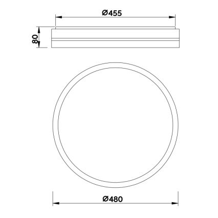 Globo - Plafoniera LED dimmerabile LED/40W/230V + telecomando