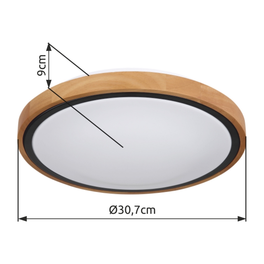 Globo - Plafoniera LED LED/12W/230V 307 mm 3000/4500/6000K