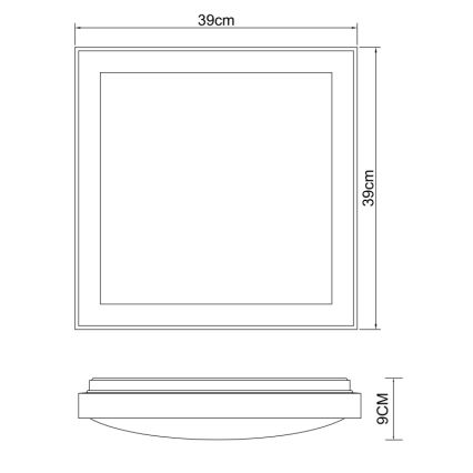 Globo - Plafoniera LED LED/24W/230V 3000/4500/6000K